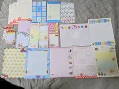 ハローキティ、らくがきにゃんこ、アフロチョコ等 レターセット メモ