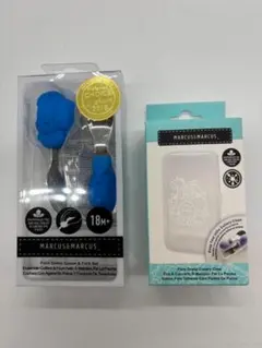 マーカス＆マーカス スプーン&フォーク ブルーかば ケース付セット 新品 未使用