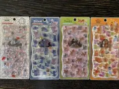 新品未開封　ぷーさんスティッチ101バンビ　プチドロ４枚セット