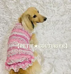 No.6290　メッシュニットのバルーンワンピース　＜ダックス用＞