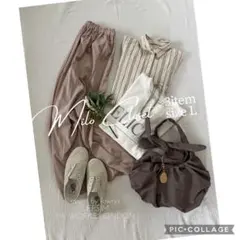 モカ色スカートカジュアルセット レディース服まとめ売り コーデ売りセットアップL