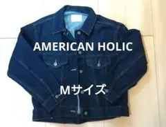 【アメホリ】ダークブルー デニムジャケット