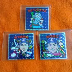 ビックリマン マリーンズゼウス　佐々木朗希　井口資仁　3枚セット 大谷WBC決定 千葉ロッテ マリーンズゼウス 佐々木朗希 井口資仁