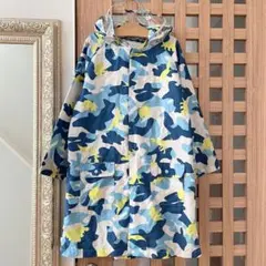 hakka kids◆恐竜 迷彩柄レインコート ランドセル対応 カモフラージュ