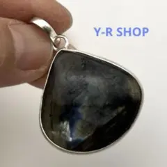 天然石★ラブラドライトのペンダントトップ★レディース新品シルバー 925刻印