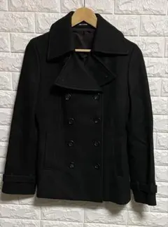 COMME CA DU MODEコムサ・デ・モードピーコートウール ブラックのサムネイル
