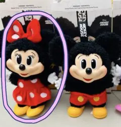 【即日発送】popmart ディズニー ミッキー＆ミニーぬいぐるみキーチェ-ン 正規品 POPMART ディズニー ミッキーミニーセット ぬいぐるみ