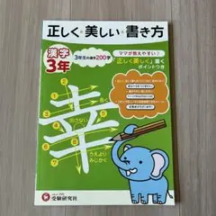 正しく美しい書き方 漢字3年 ママが教えやすい