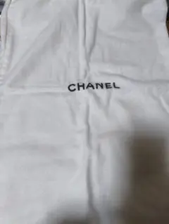 新品 シャネル CHANEL 保存袋 巾着 白