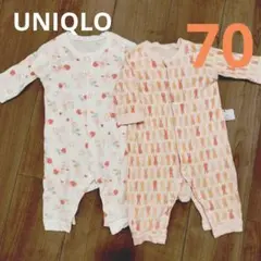 UNIQLO♡ロンパース【70】2枚セット