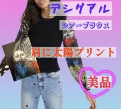 Desigual プリントスリーブ スリムブラウス 長袖のサムネイル