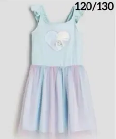 ☆新品☆H&Mチュールスカートワンピース　アナ雪♡♡120/130 ②