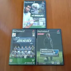 PS2ソフト　サッカーライフ　実況ワールドサッカー　ウイニングイレブン