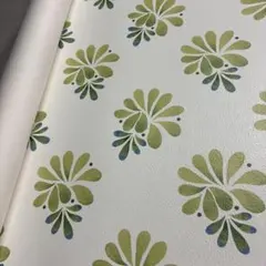 ハギレ(フェイクレザー・合皮 )50×120NO.201プリント柄みどり