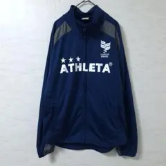 アスレタ トラックジャケット フットサル スポーツウェア ネイビー