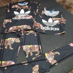 adidas ヒョウ柄 セットアップ