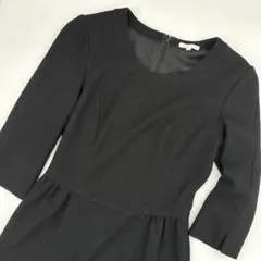 日本製 ウール100% ワンピース 黒 サイズ40