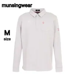 マンシングウェア ゴルフシャツ 蓄熱保温 吸汗 ストレッチ グレー M