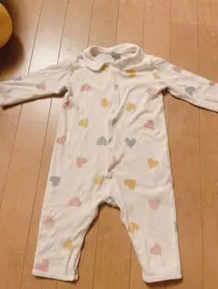 プチバトー♡ハート柄ロンパース 12M
