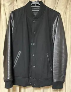 美品 ナノユニバース ゴートレザー スタジャン ドンキーカラー サーモライト 黒 美品 ナノユニバース ゴートレザー スタジャン ドンキーカラー