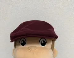 ハンチング　ワインレッド