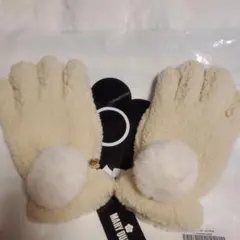 MARY QUANT モフモフ テイジーチャーム付き 手袋