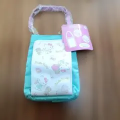 新品　未使用　Hello Kitty ポケッシュ　ポーチ 水色 小型