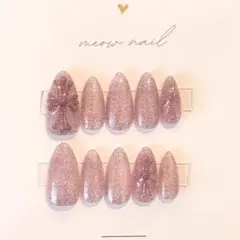 ネイルチップ クロムネイル ウィッシュコアネイル ピンクネイル ガーリーネイル