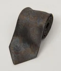 ブラウン系花柄ネクタイ