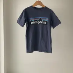 パタゴニア130ネイビー Tシャツ7歳8歳 オーガニックコットン