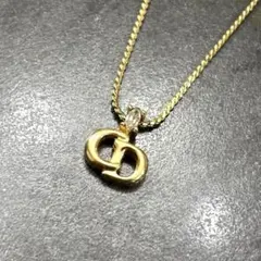 美品　クリスチャンディオール　CDロゴ ストーン　ゴールド