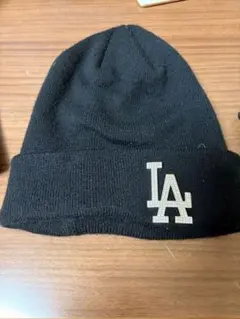New Era LA ドジャース ニット帽 ブラック