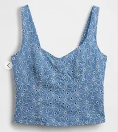 【新品タグ付】GAP アイレット クロップド ビスチェトップス Mサイズのサムネイル