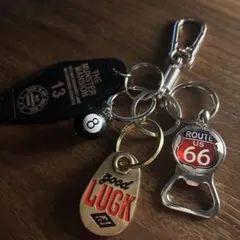 キーホルダー ストリート アメカジ 古着 カラビナ　じゃらじゃら