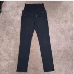 マタニティパンツ ブラック ストレッチのサムネイル