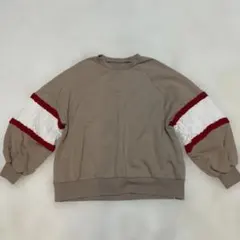 リー×アースミュージックアンドエコロジー スウェット 袖一部ニット E6968