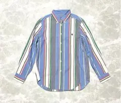 ラルフローレン ストライプシャツ レディースS-M相当 長袖シャツ ボーイズL