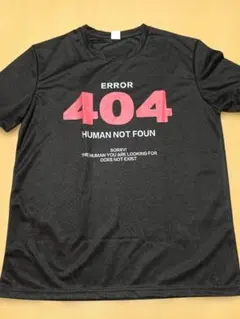 おもしろTシャツ④ 大きめS 黒 404