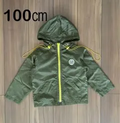 ハッシュアッシュ　ウィンドブレーカー　ナイロンジャケット フード付き　100㎝