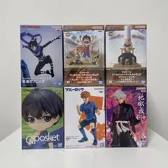 フィギュア６体セット　ワンピース/ワンパンマン/ブルーロック/地獄楽