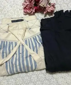 Ralph Lauren ラルフローレン【訳あり】ストライプ スカート2点