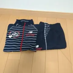 New Balance ジャージセット ネイビー ストライプ