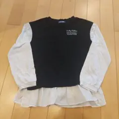 DOLLY RIBBON フリル付き長袖カットソー 150