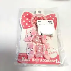 サンリオ ピンク マイメロディリボン型 ヘアゴム