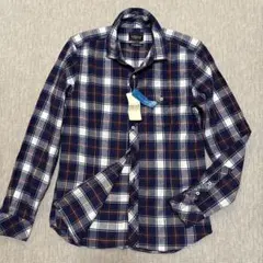 新品タグ付★ニコルクラブ★定価10780円★ワイヤー入チェックシャツ★ Mサイズ