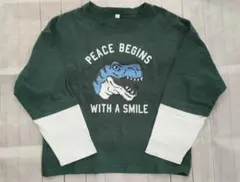 長袖カットソー　恐竜　スパンコール　130