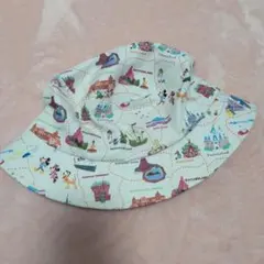 ディズニー　パーク柄 バケットハット　DISNEY