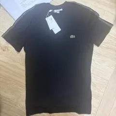 LACOSTE ラコステ ロゴテープ クルーネック Tシャツ ブラックのサムネイル