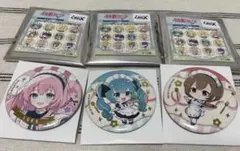 初音ミク　クラックス　レトロ喫茶　名古屋周遊　缶バッジ　巡音ルカ　MEIKO