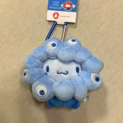 ミャクミャク　推しカラー サンリオ　シナモロール　カラビナ付